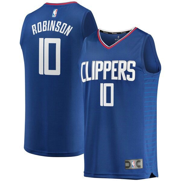 Maillot Los Angeles Clippers Homme Jerome Robinson 0 Icon Edition Bleu